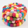 vilten onderzetters rond multicolor