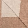 Dubbel geweven sjaal beige