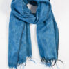 Nepal sjaal en omslagdoek Azur blauw