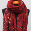 Geborduurde-sjaal-rood-2-BW051 Geborduurde-sjaal-rood