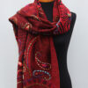Geborduurde-sjaal-rood-3-BW051 Geborduurde-sjaal-rood