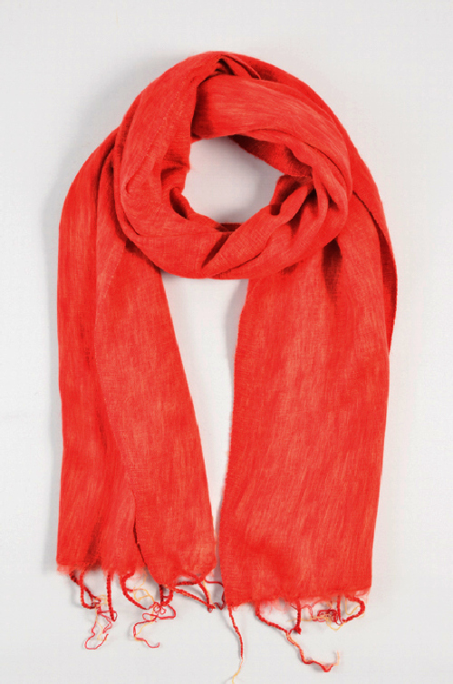 Kleine-Nepal-sjaal-Oranje-NK007-1 Kleine-Nepal-sjaal-Oranje