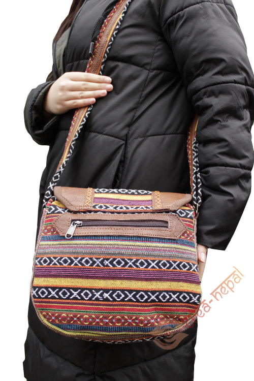 Schoudertas Ganesha Surya 3 Schoudertas Ganesha surya– handgemaakte handtas